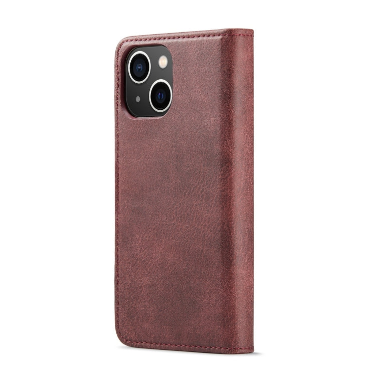 DG.MING Crazy Horse Texture Detachable Magnetic Leather Phone Case, For iPhone 15 Plus, For iPhone 15