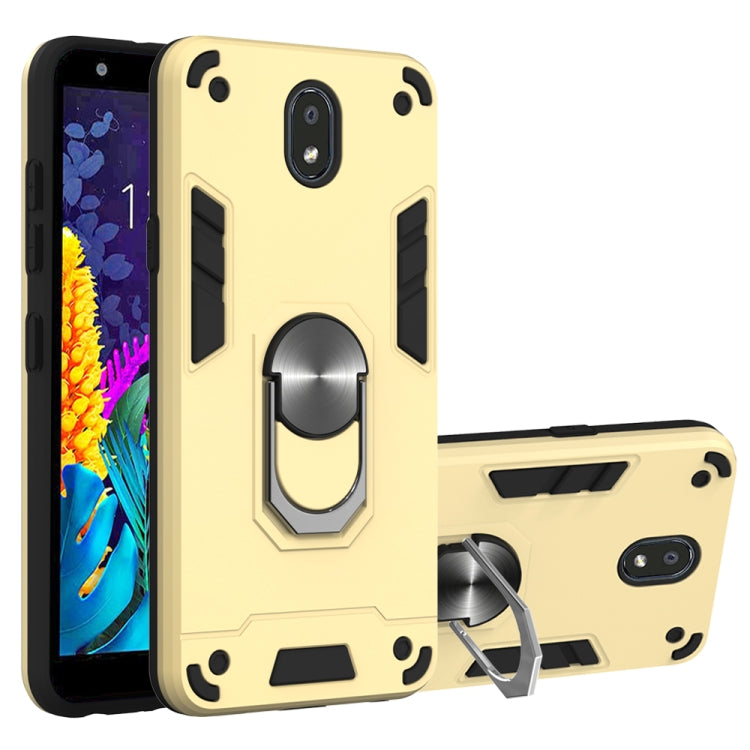 2 in 1 Armour Series PC + TPU Protective Case with Ring Holder, For LG G8X ThinQ / V50S ThinQ, For LG K30 (2019) / X320 / Aristo 4 / Escape Plus, For LG V60 ThinQ 5G