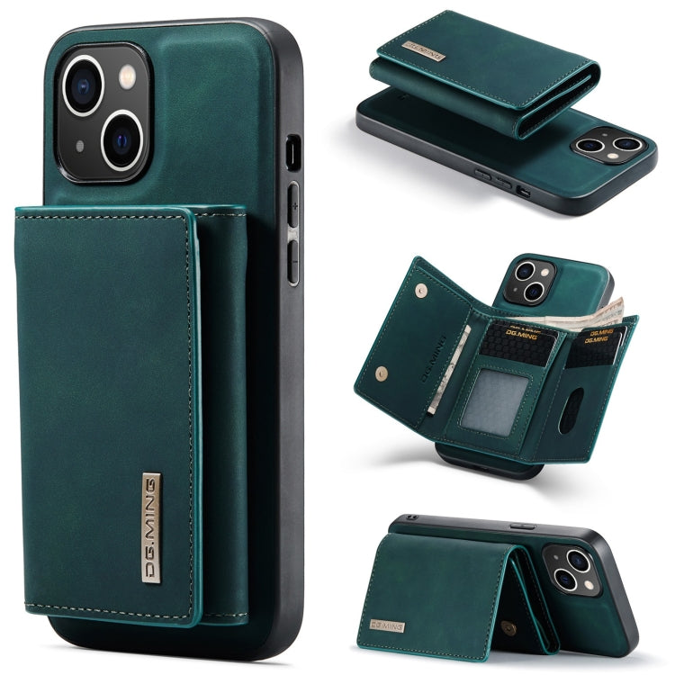 DG.MING M1 Series 3-Fold Multi Card Wallet Leather Phone Case, For iPhone 15 Plus, For iPhone 15