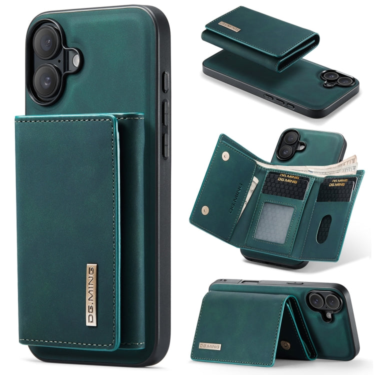 DG.MING M1 Series 3-Fold Multi Card Wallet Leather Phone Case, For iPhone 16 Pro Max, For iPhone 16 Pro, For iPhone 16 Plus, For iPhone 16, For iPhone 15 Pro Max, For iPhone 15 Pro