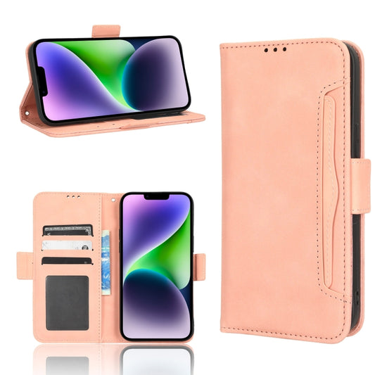 Skin Feel Calf Texture Card Slots Leather Phone Case, For iPhone 15 Plus, For iPhone 15