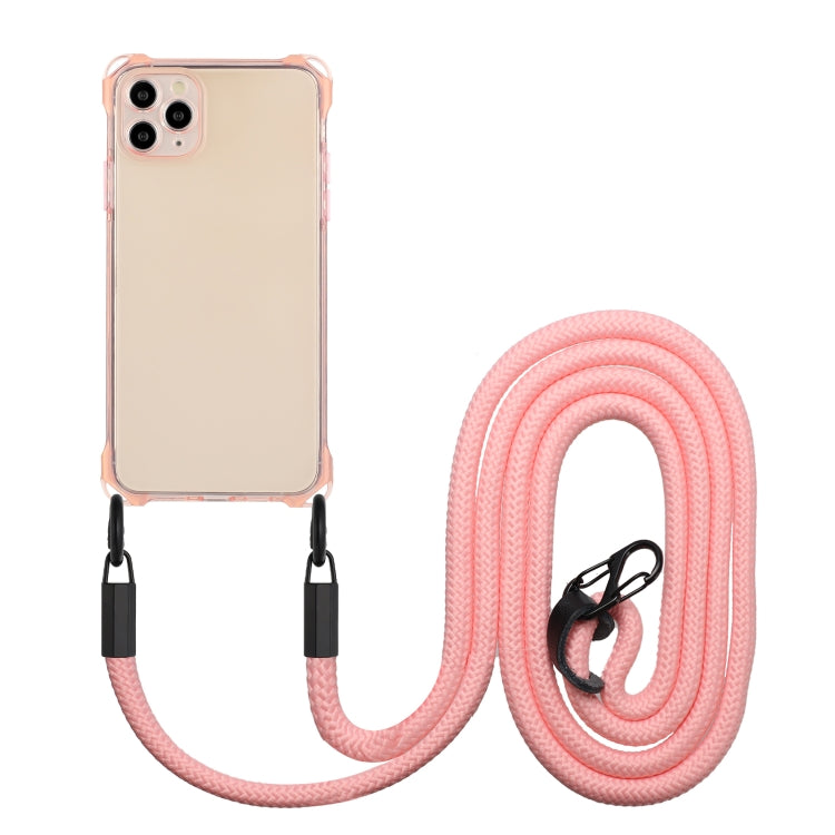 Four-corner Shockproof TPU Phone Case with Lanyard, For iPhone 12, For iPhone 12 Pro Max, For iPhone 12 Pro, For iPhone 11 Pro Max, For iPhone 11