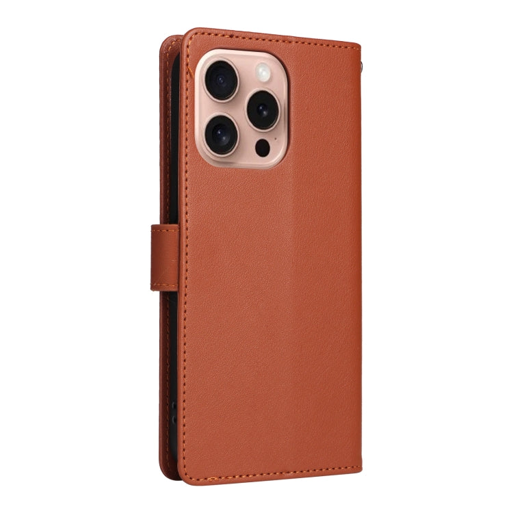 Multifunctional Horizontal Flip Leather Phone Case with Three Card Slots, For iPhone 16 Pro Max, For iPhone 16 Pro, For iPhone 16 Plus, For iPhone 16, For iPhone 15 Pro Max, For iPhone 15 Pro