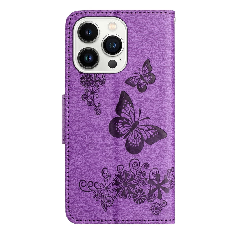 Butterfly Embossed Flip Leather Phone Case, For iPhone 15 Pro Max, For iPhone 15 Pro, For iPhone 15 Plus, For iPhone 15