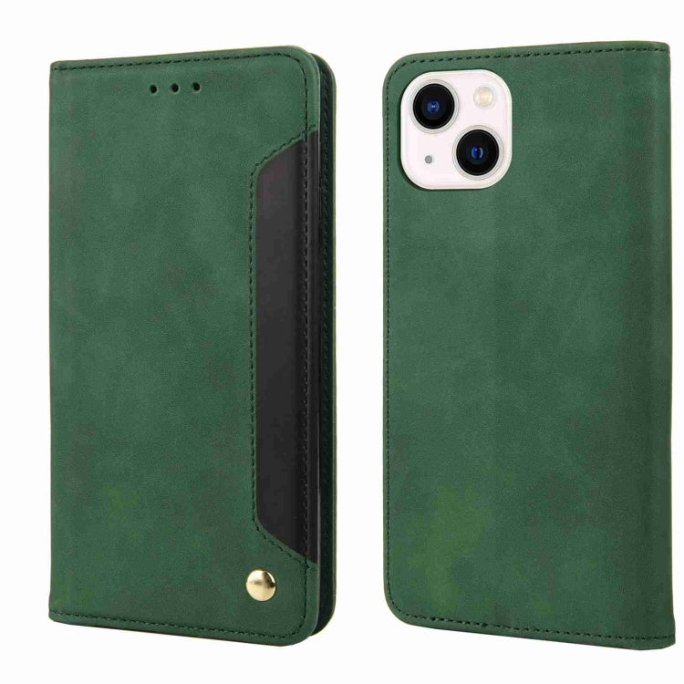 Skin Feel Splicing Leather Phone Case, For iPhone 15 Pro, For iPhone 15 Plus, For iPhone 15