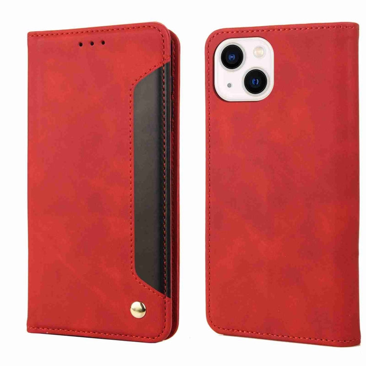 Skin Feel Splicing Leather Phone Case, For iPhone 15 Pro, For iPhone 15 Plus, For iPhone 15