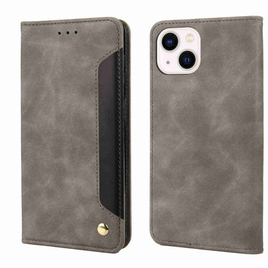 Skin Feel Splicing Leather Phone Case