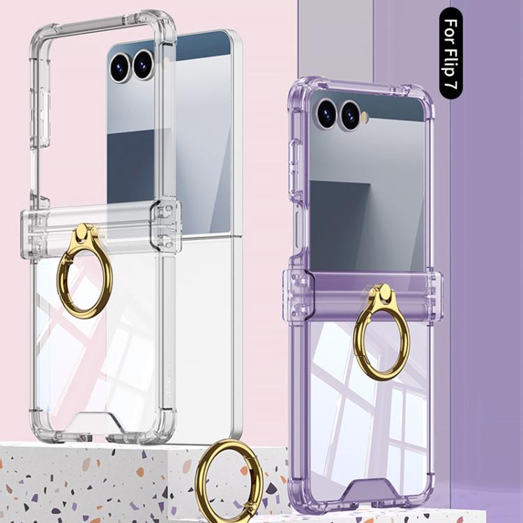 Gkk Airbag Hinge Silicone Phone Case with Ring Holder