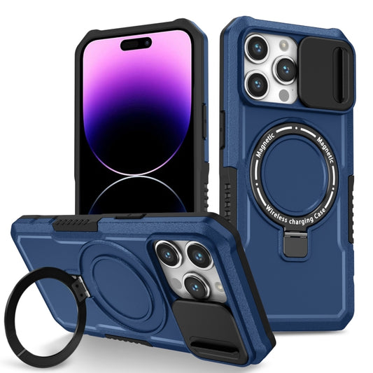 Sliding Camshield MagSafe Holder TPU Hybrid PC Phone Case, For iPhone 14 Pro, For iPhone 14 Pro Max