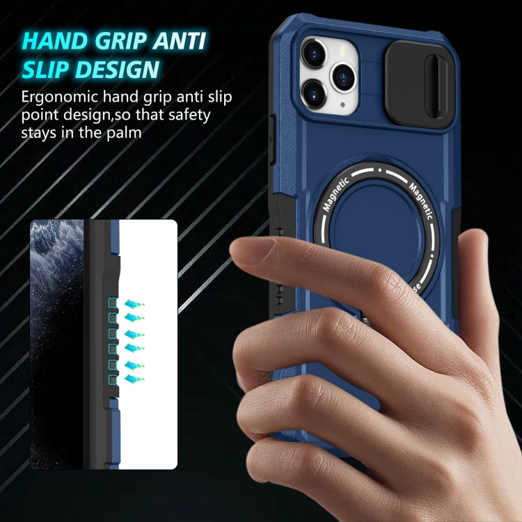 Sliding Camshield MagSafe Holder TPU Hybrid PC Phone Case, For iPhone 11 Pro Max, For iPhone 11