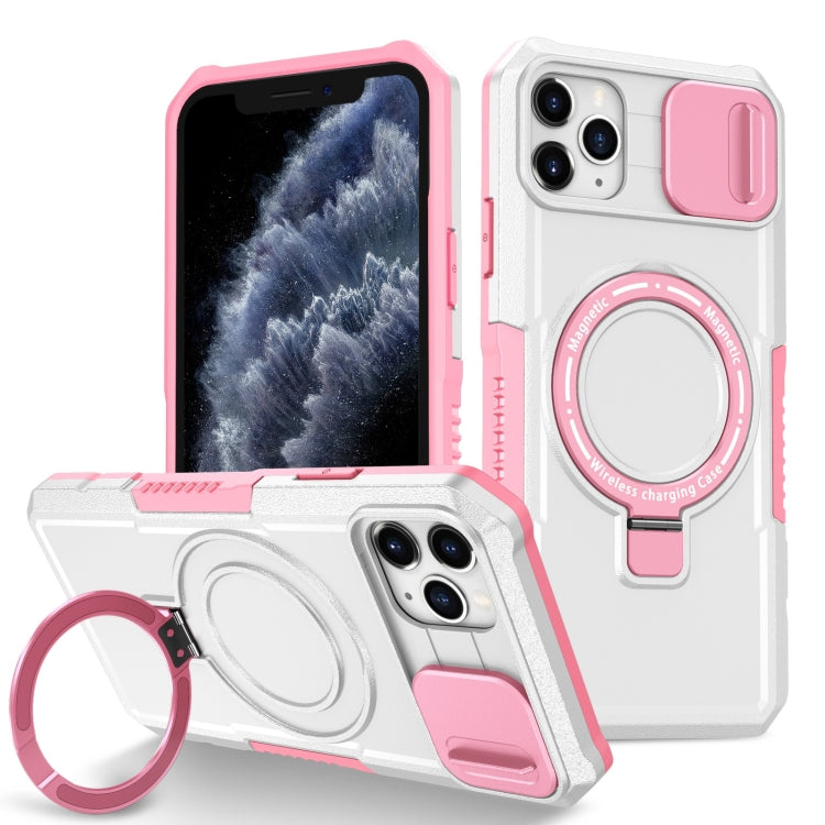 Sliding Camshield MagSafe Holder TPU Hybrid PC Phone Case, For iPhone 11 Pro Max, For iPhone 11