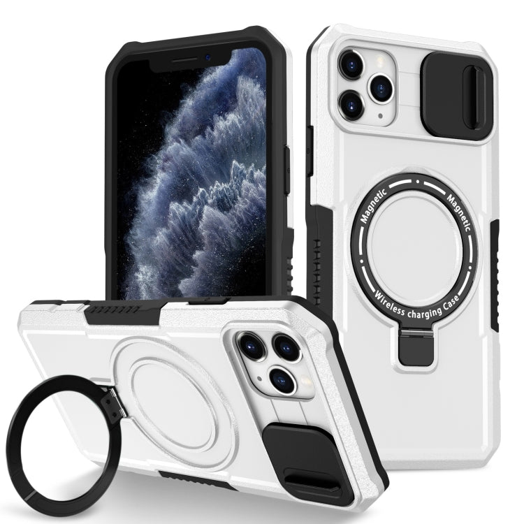 Sliding Camshield MagSafe Holder TPU Hybrid PC Phone Case, For iPhone 11 Pro Max, For iPhone 11