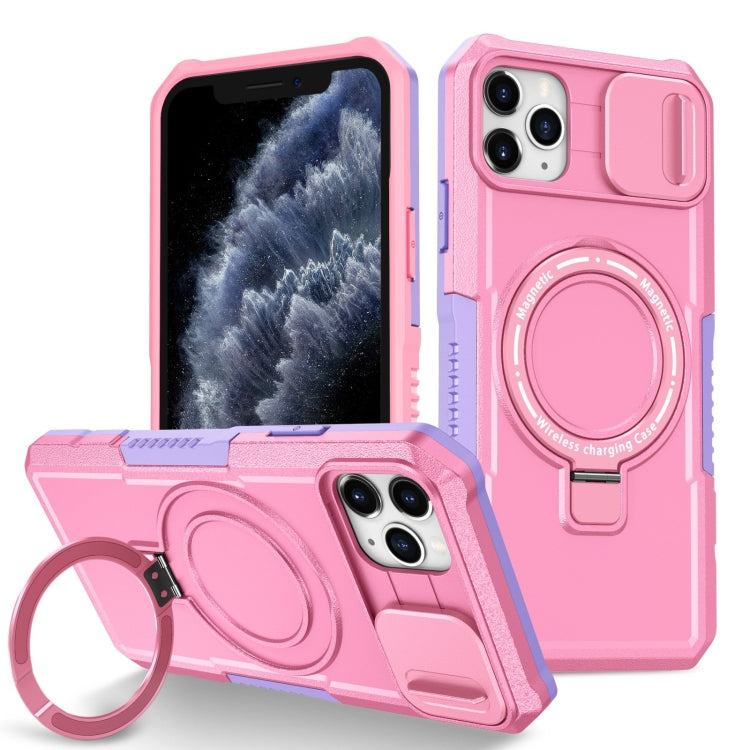 Sliding Camshield MagSafe Holder TPU Hybrid PC Phone Case, For iPhone 11 Pro Max, For iPhone 11