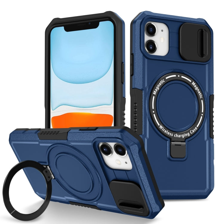Sliding Camshield MagSafe Holder TPU Hybrid PC Phone Case, For iPhone 11 Pro Max, For iPhone 11