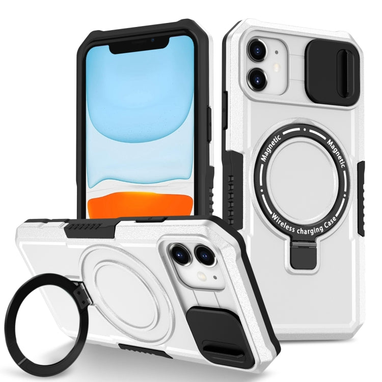 Sliding Camshield MagSafe Holder TPU Hybrid PC Phone Case, For iPhone 11 Pro Max, For iPhone 11