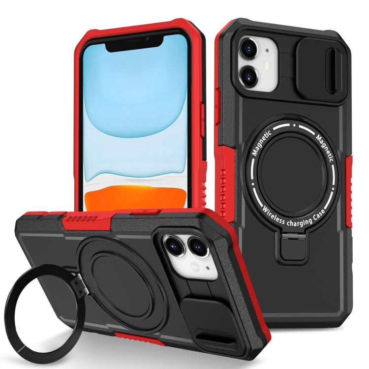 Sliding Camshield MagSafe Holder TPU Hybrid PC Phone Case, For iPhone 11 Pro Max, For iPhone 11