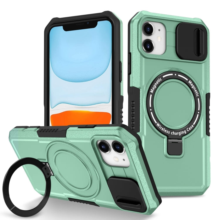 Sliding Camshield MagSafe Holder TPU Hybrid PC Phone Case, For iPhone 11 Pro Max, For iPhone 11