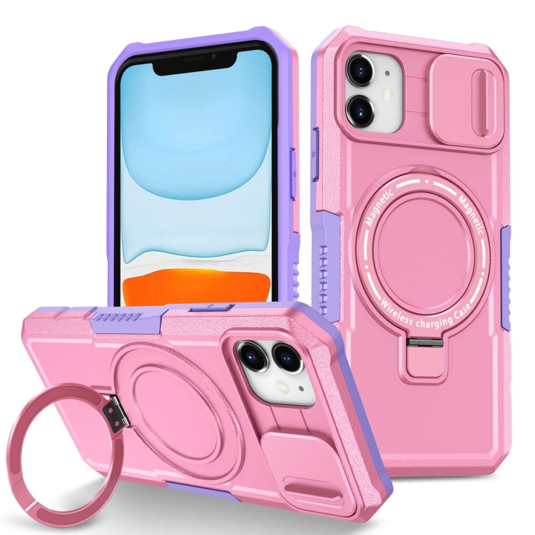 Sliding Camshield MagSafe Holder TPU Hybrid PC Phone Case, For iPhone 11 Pro Max, For iPhone 11