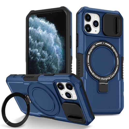Sliding Camshield MagSafe Holder TPU Hybrid PC Phone Case, For iPhone 11 Pro