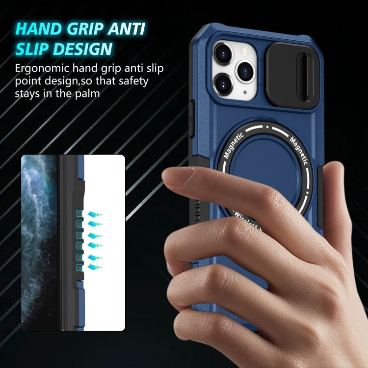 Sliding Camshield MagSafe Holder TPU Hybrid PC Phone Case, For iPhone 11 Pro