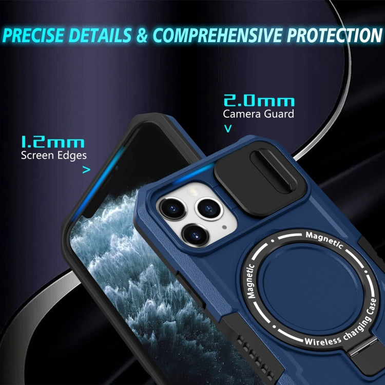 Sliding Camshield MagSafe Holder TPU Hybrid PC Phone Case, For iPhone 11 Pro