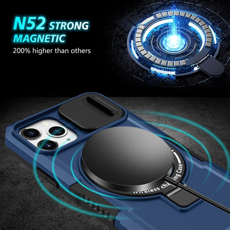 Sliding Camshield MagSafe Holder TPU Hybrid PC Phone Case, For iPhone 11 Pro