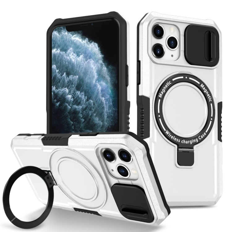 Sliding Camshield MagSafe Holder TPU Hybrid PC Phone Case, For iPhone 11 Pro