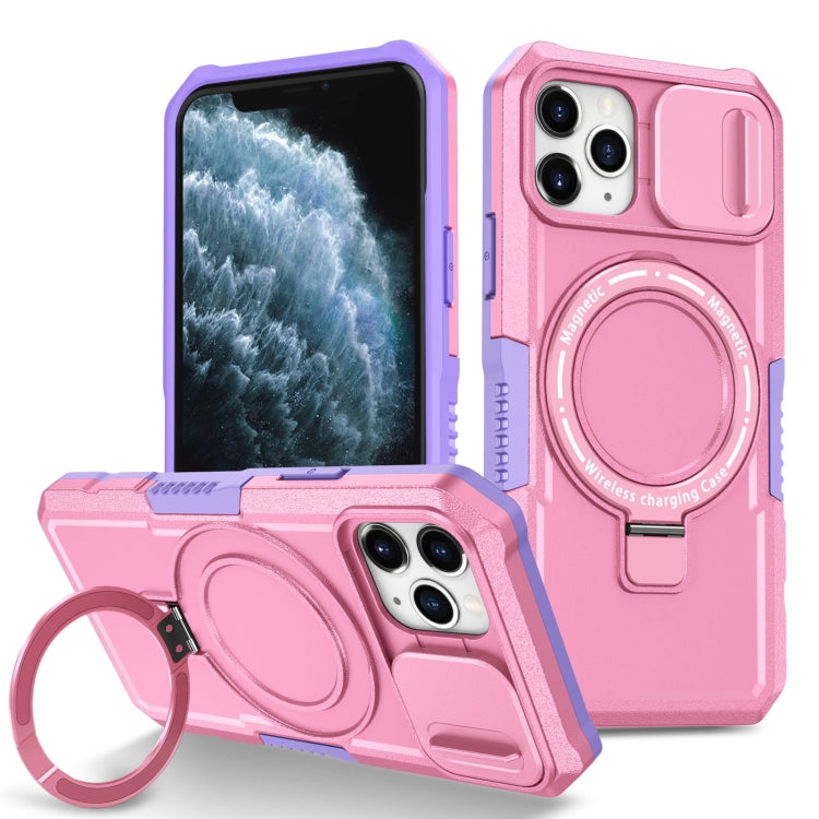 Sliding Camshield MagSafe Holder TPU Hybrid PC Phone Case, For iPhone 11 Pro