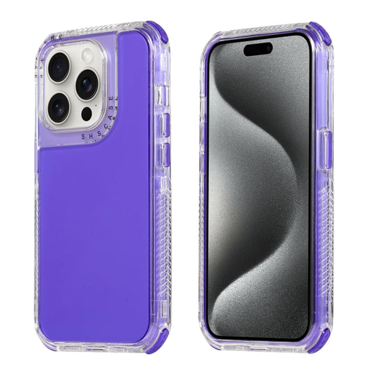 Dreamland 3 in 1 Clear Color Transparent Frame PC + TPU Phone Case, For iPhone 15 Pro Max, For iPhone 15 Pro, For iPhone 15 Plus / 14 Plus, For iPhone 15