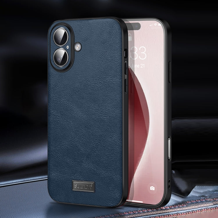 SULADA Shockproof TPU Hybrid Handmade Leather Phone Case, For iPhone 16 Pro Max, For iPhone 16 Pro, For iPhone 16 Plus, For iPhone 16, For iPhone 15 Pro Max