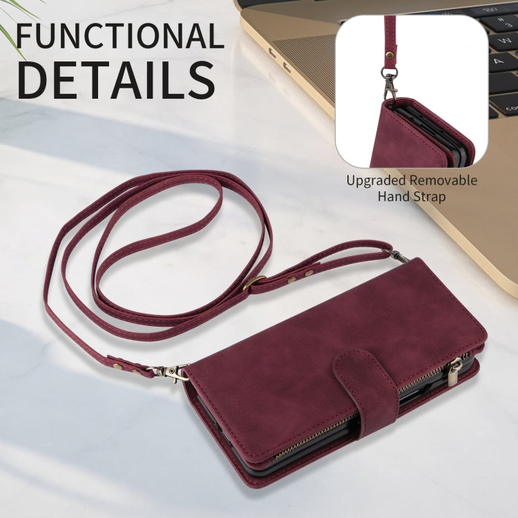 Crossbody Multi-card Slot Wallet Zipper Leather Phone Case