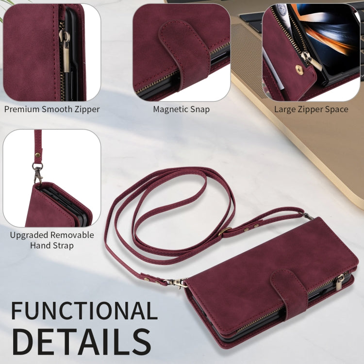 Crossbody Multi-card Slot Wallet Zipper Leather Phone Case