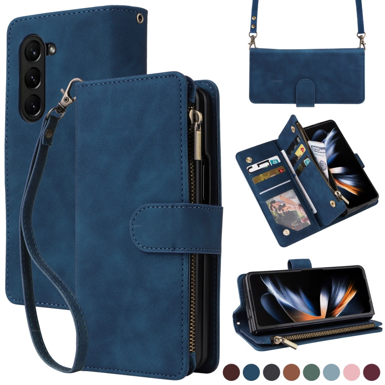 Crossbody Multi-card Slot Wallet Zipper Leather Phone Case