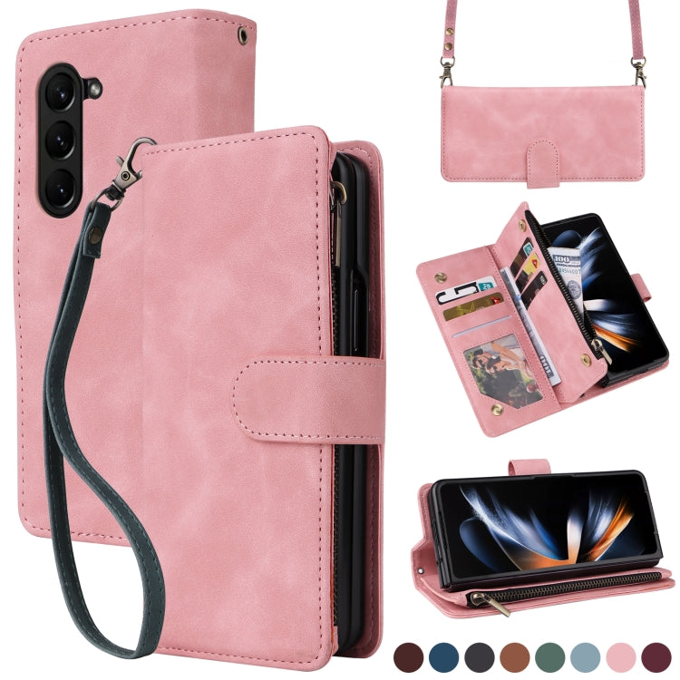 Crossbody Multi-card Slot Wallet Zipper Leather Phone Case