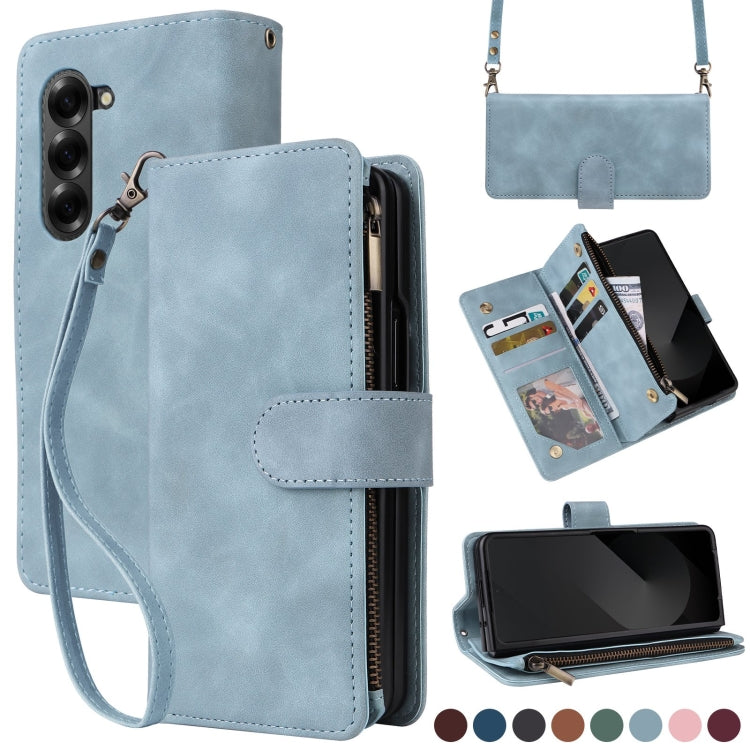 Crossbody Multi-card Slot Wallet Zipper Leather Phone Case