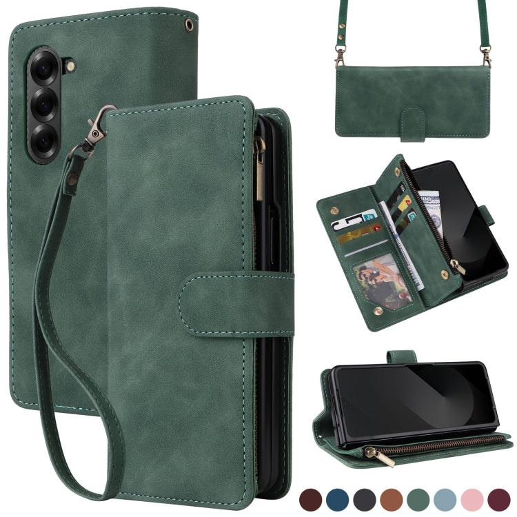 Crossbody Multi-card Slot Wallet Zipper Leather Phone Case