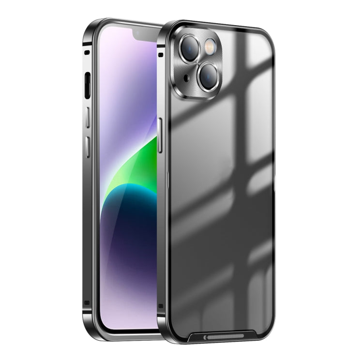 Frosted Metal Phone Case, For iPhone 15 Plus, For iPhone 15