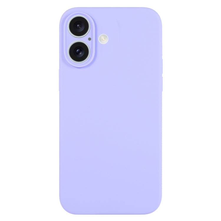 Pure Color Liquid Silicone Fine Pore Phone Case, For iPhone 16 Plus