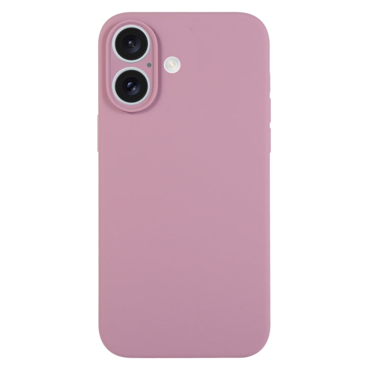 Pure Color Liquid Silicone Fine Pore Phone Case, For iPhone 16 Plus