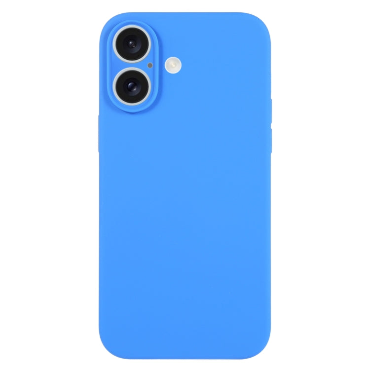 Pure Color Liquid Silicone Fine Pore Phone Case, For iPhone 16 Plus