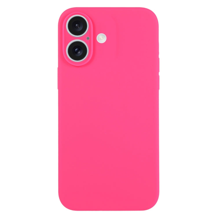 Pure Color Liquid Silicone Fine Pore Phone Case, For iPhone 16