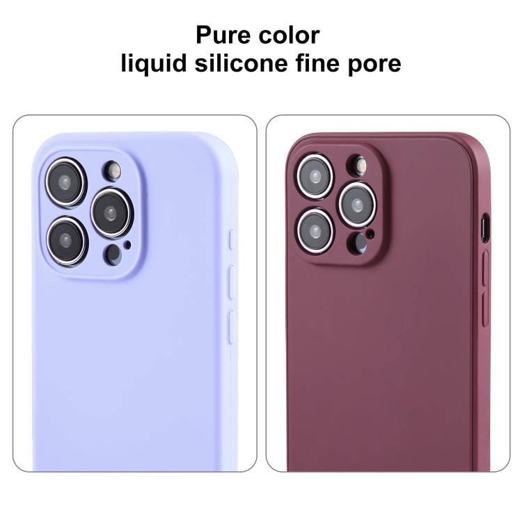 Pure Color Liquid Silicone Fine Pore Phone Case, For iPhone 15 Pro