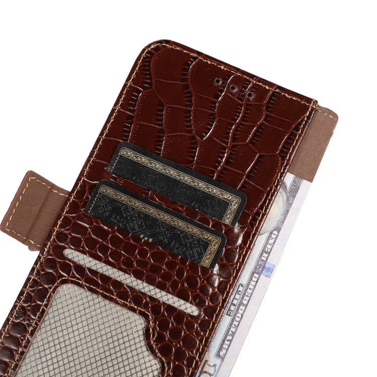 Crocodile Top Layer Cowhide Leather Phone Case, For Sony Xperia 10 VI, For Sony Xperia 1 VI, For Sony Xperia 5 VI, For Sony Xperia 5 V