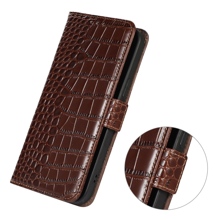 Crocodile Top Layer Cowhide Leather Phone Case, For Sony Xperia 10 VI, For Sony Xperia 1 VI, For Sony Xperia 5 VI, For Sony Xperia 5 V