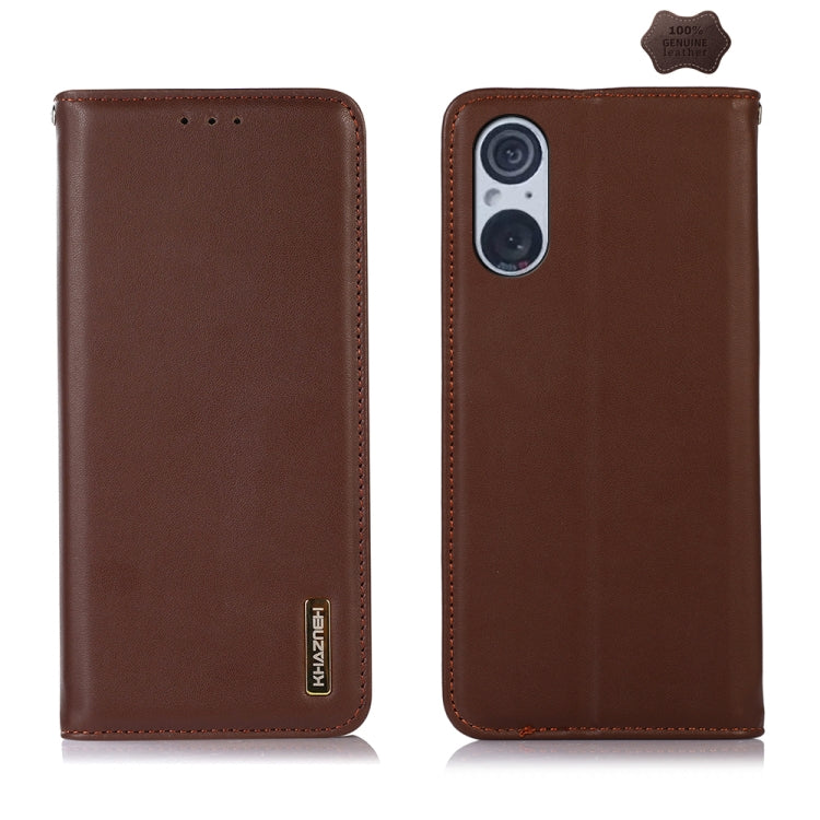 KHAZNEH Nappa Top Layer Cowhide Leather Phone Case, For Sony Xperia 10 VI, For Sony Xperia 1 VI, For Sony Xperia 5 VI, For Sony Xperia 5 V