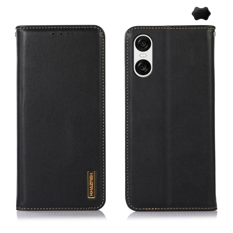 KHAZNEH Nappa Top Layer Cowhide Leather Phone Case, For Sony Xperia 10 VI, For Sony Xperia 1 VI, For Sony Xperia 5 VI, For Sony Xperia 5 V