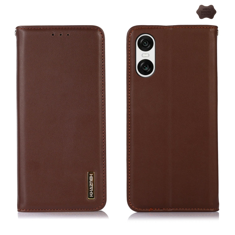 KHAZNEH Nappa Top Layer Cowhide Leather Phone Case, For Sony Xperia 10 VI, For Sony Xperia 1 VI, For Sony Xperia 5 VI, For Sony Xperia 5 V