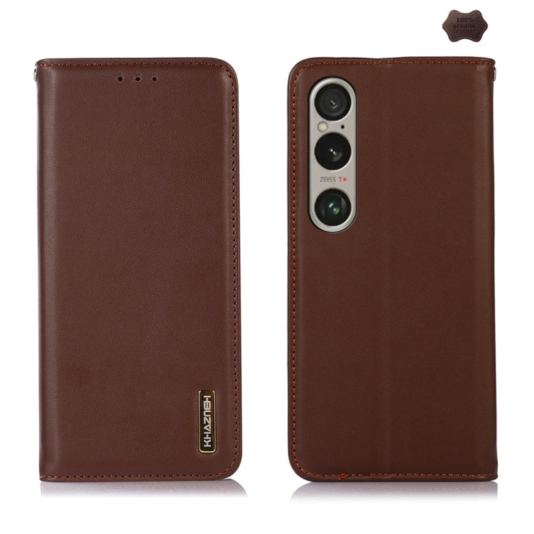 KHAZNEH Nappa Top Layer Cowhide Leather Phone Case, For Sony Xperia 10 VI, For Sony Xperia 1 VI, For Sony Xperia 5 VI, For Sony Xperia 5 V