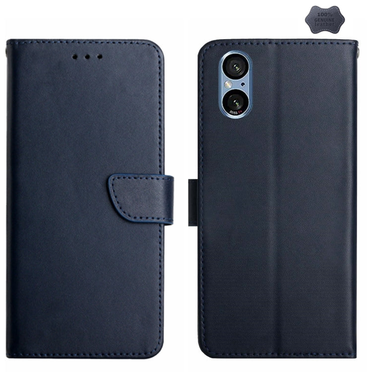 Genuine Leather Fingerprint-proof Horizontal Flip Phone Case, For Sony Xperia 10 VI, For Sony Xperia 1 VI, For Sony Xperia 5 V