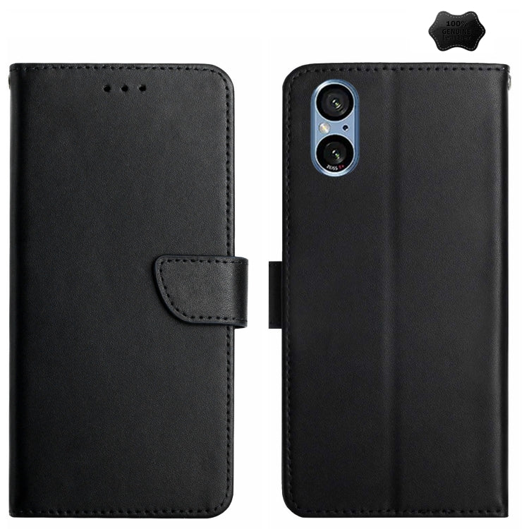 Genuine Leather Fingerprint-proof Horizontal Flip Phone Case, For Sony Xperia 10 VI, For Sony Xperia 1 VI, For Sony Xperia 5 V